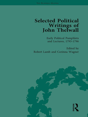 cover image of Selected Political Writings of John Thelwall Vol 1